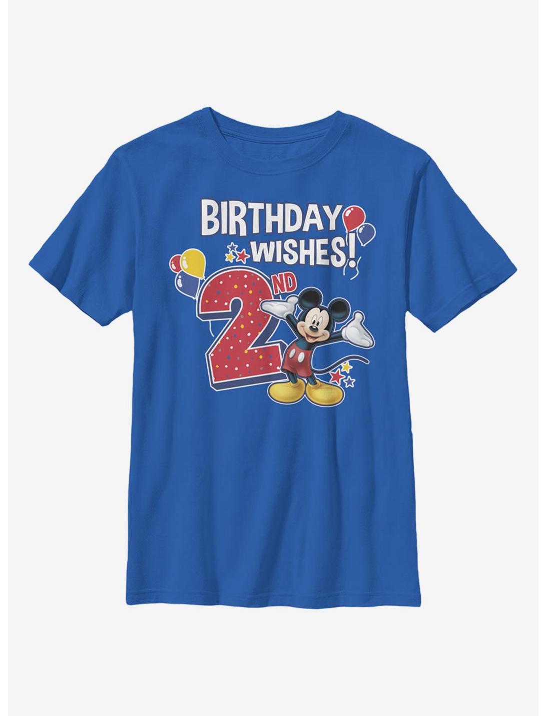 Disney Mickey Mouse Mickey Birthday 2 Youth T-Shirt, ROYAL, hi-res