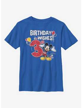 Disney Mickey Mouse Mickey Birthday 3 Youth T-Shirt, , hi-res