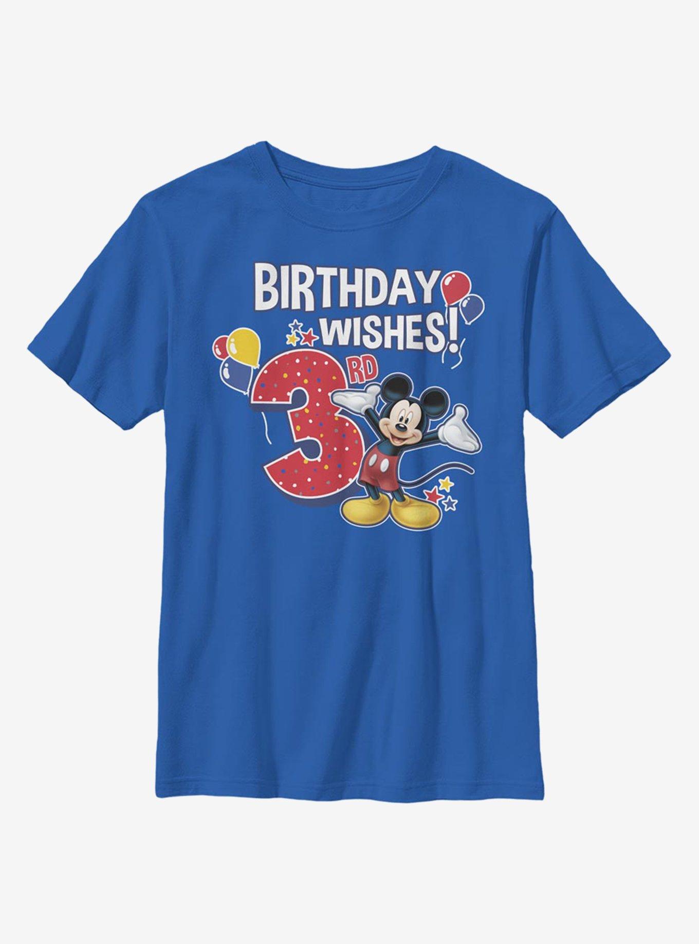 Disney Mickey Mouse Mickey Birthday 3 Youth T-Shirt, , hi-res