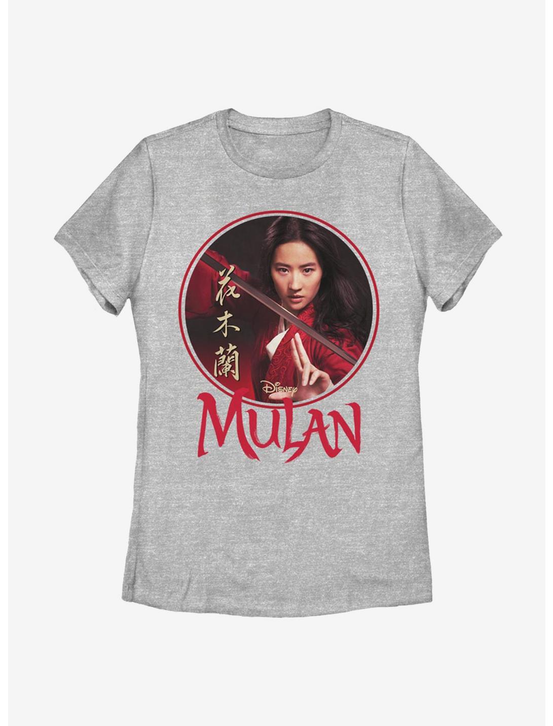 Disney Mulan Sphere Womens T-Shirt, ATH HTR, hi-res