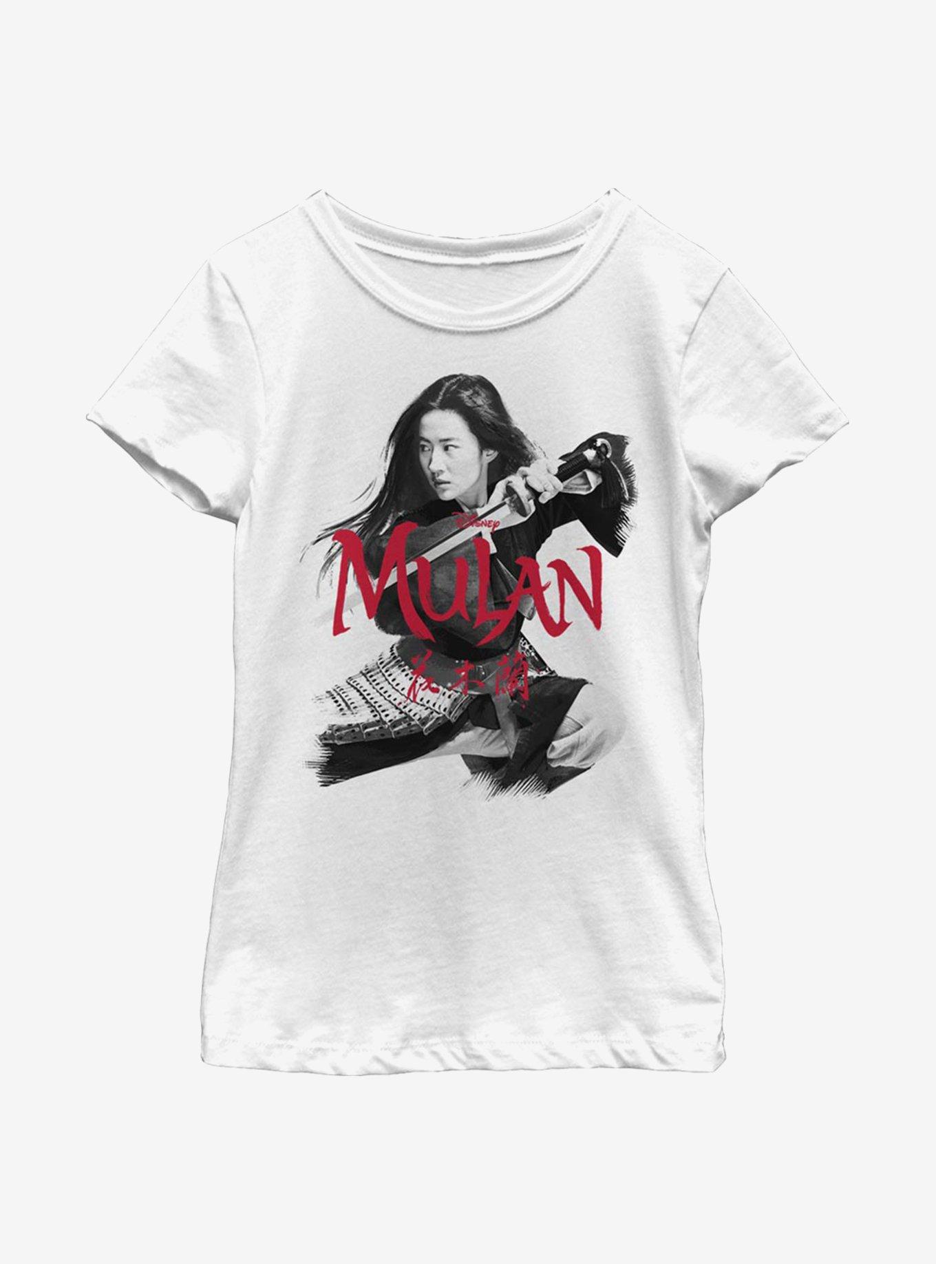 Disney Mulan Fighting Stance Youth Girls T-Shirt, , hi-res