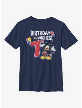 Disney Mickey Mouse Mickey Birthday 7 Youth T-Shirt, , hi-res