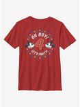 Disney Mickey Mouse Oh Boy Mickey 4 Youth T-Shirt, RED, hi-res