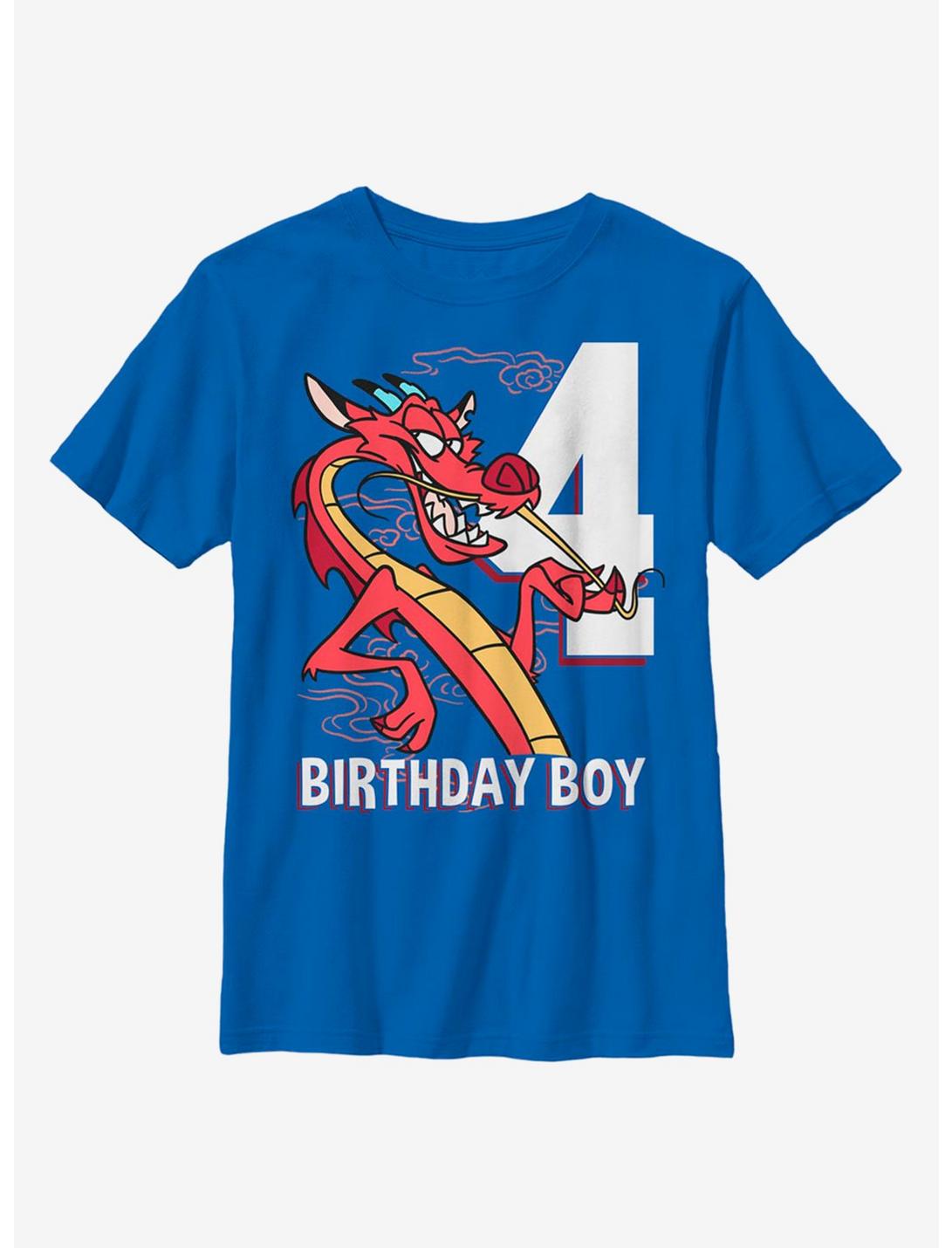 Disney Mulan Mushu Four Youth T-Shirt, ROYAL, hi-res