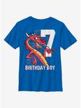 Disney Mulan Mushu Seven Youth T-Shirt, ROYAL, hi-res