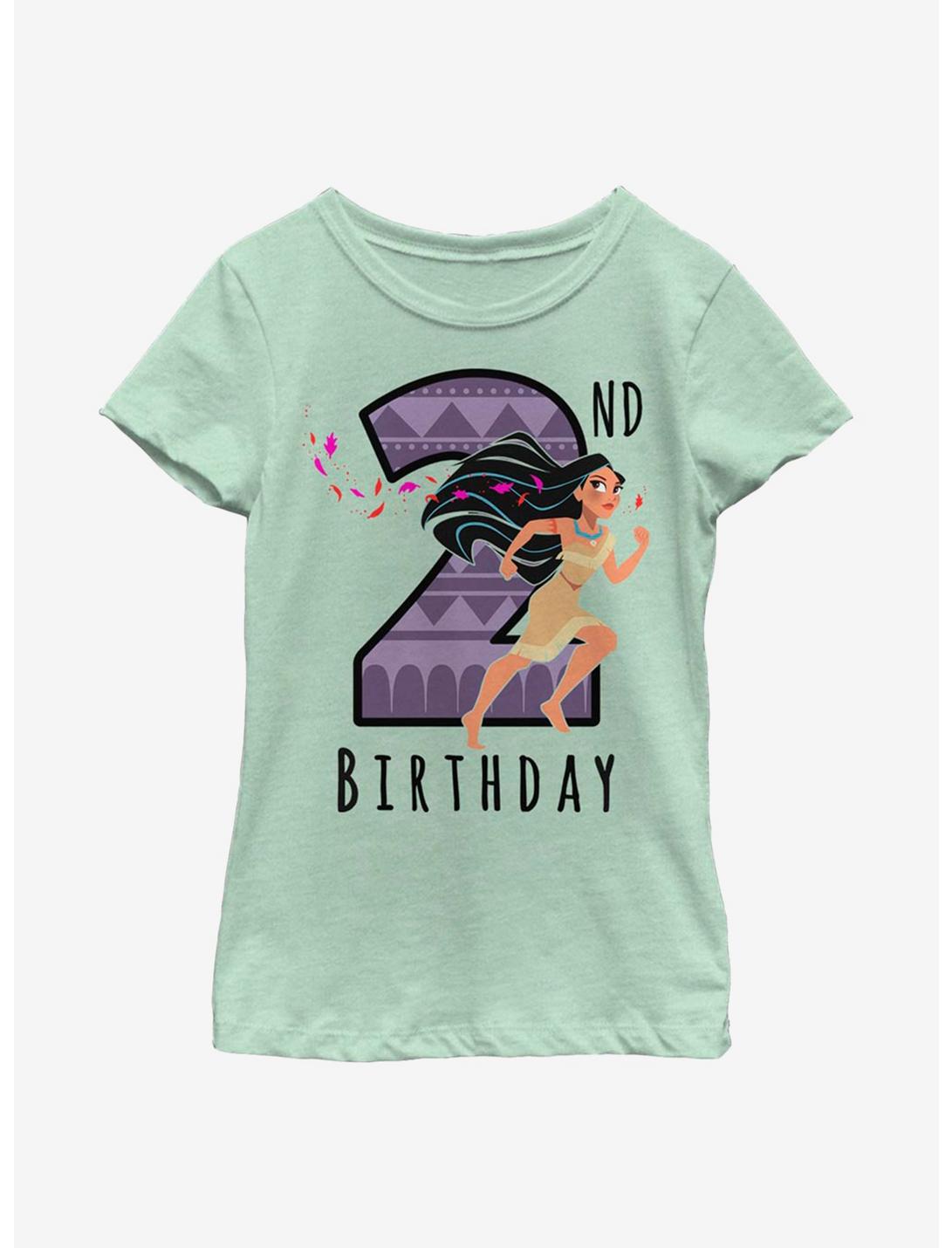 Disney Pocahontas Birthday 2 Youth Girls T-Shirt, MINT, hi-res