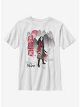 Disney Mulan Loyal Brave True Youth T-Shirt, WHITE, hi-res
