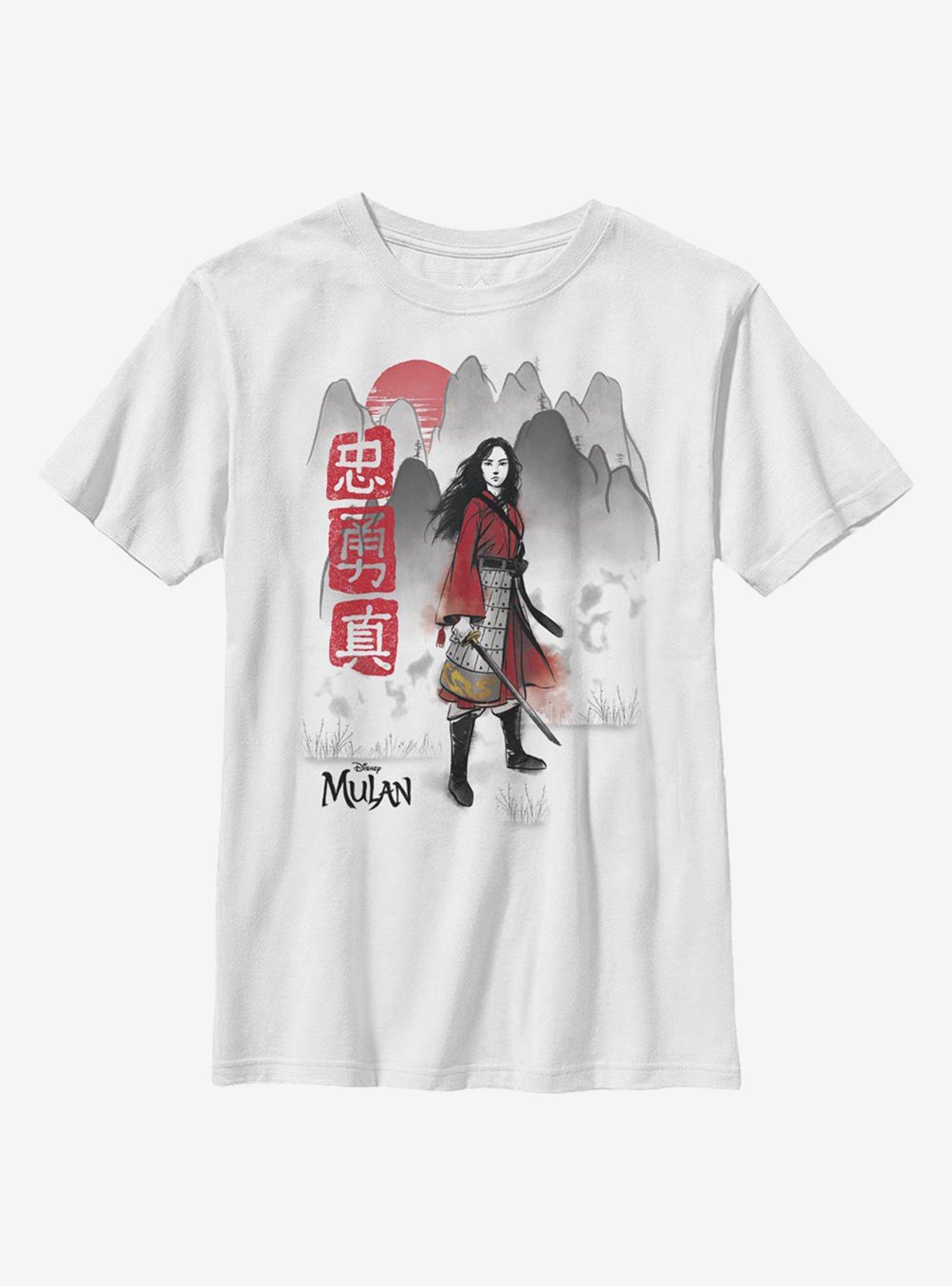 Disney Mulan Loyal Brave True Youth T-Shirt, , hi-res