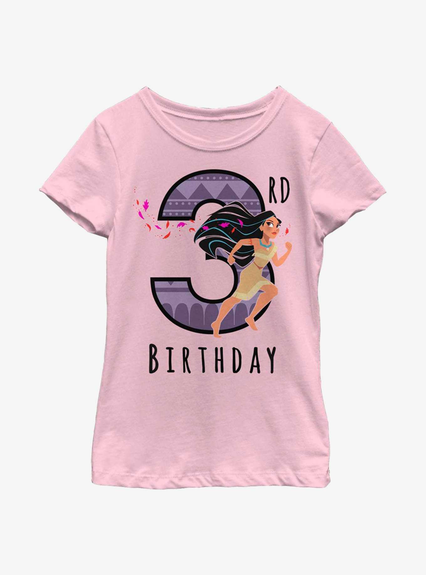 Disney Pocahontas Birthday 3 Youth Girls T-Shirt, , hi-res