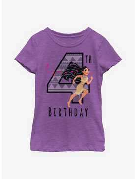 Disney Pocahontas Birthday 4 Youth Girls T-Shirt, , hi-res