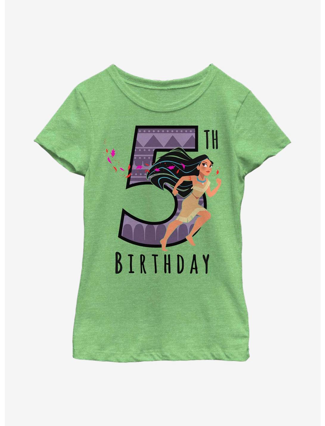 Disney Pocahontas Birthday 5 Youth Girls T-Shirt, , hi-res