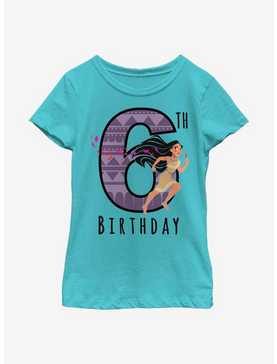Disney Pocahontas Birthday 6 Youth Girls T-Shirt, , hi-res