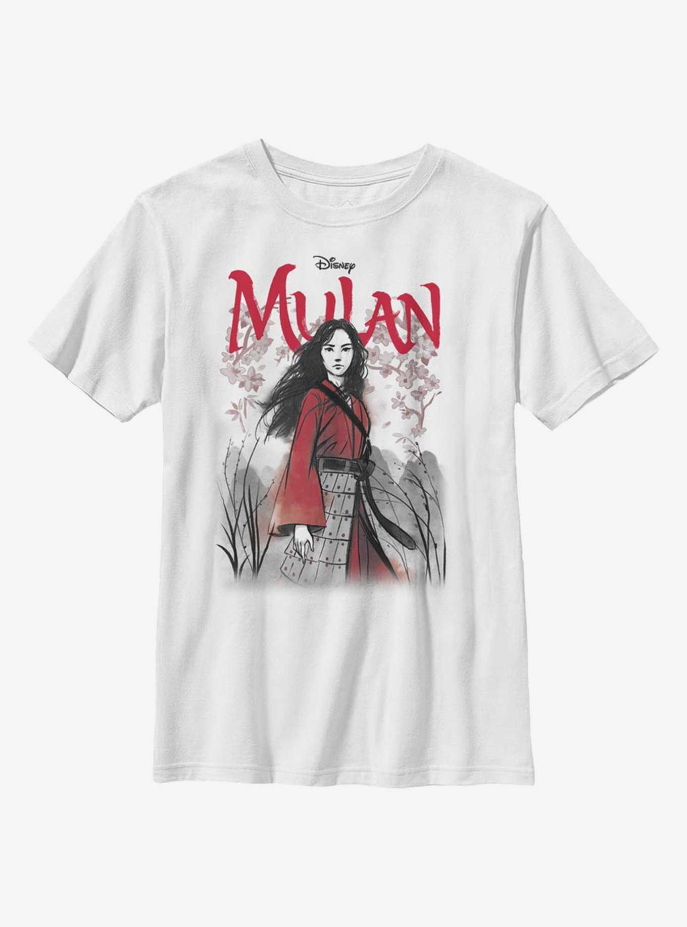 Disney Mulan Watercolor Mulan Title Youth T-Shirt, , hi-res