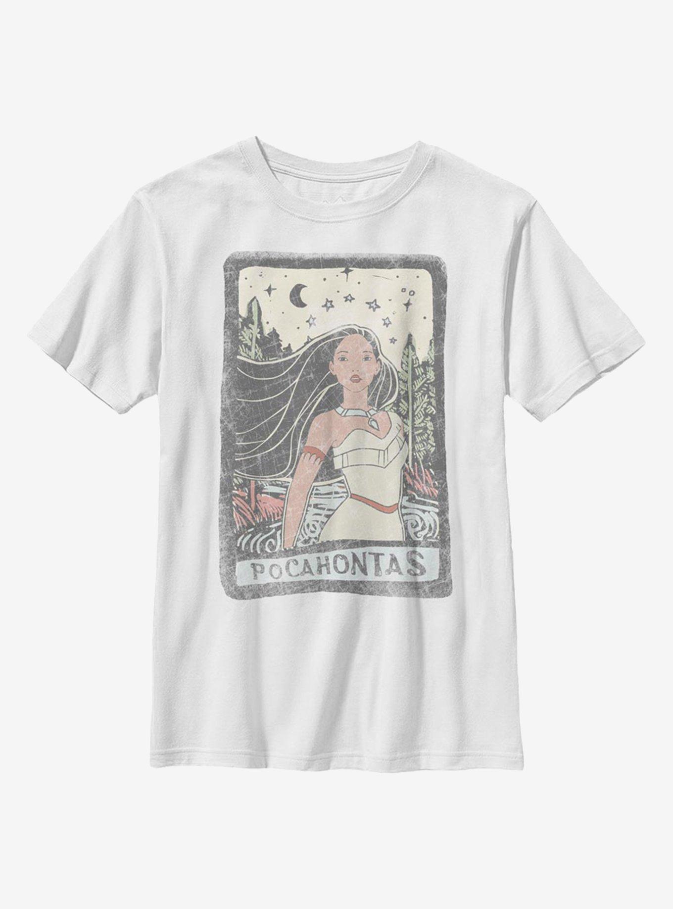 Disney Pocahontas Block Bottom Text Youth T-Shirt, , hi-res