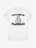 Disney Sleeping Beauty I'd Rather Be Napping Womens T-Shirt, WHITE, hi-res
