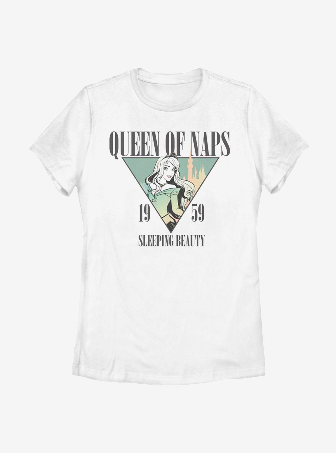 Disney Sleeping Beauty Queen Of Naps Womens T-Shirt