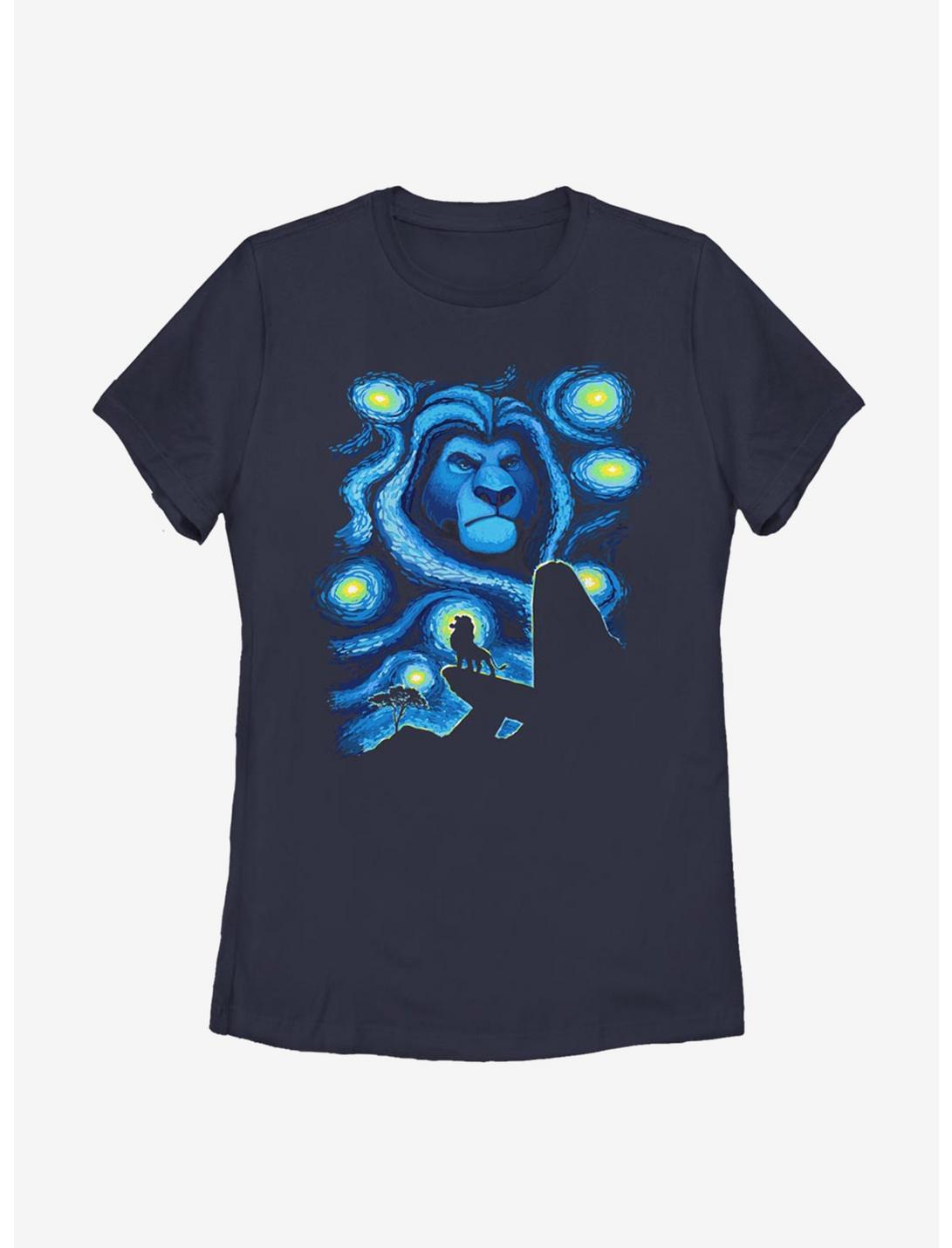 Disney The Lion King Starry Pridelands Womens T-Shirt, NAVY, hi-res