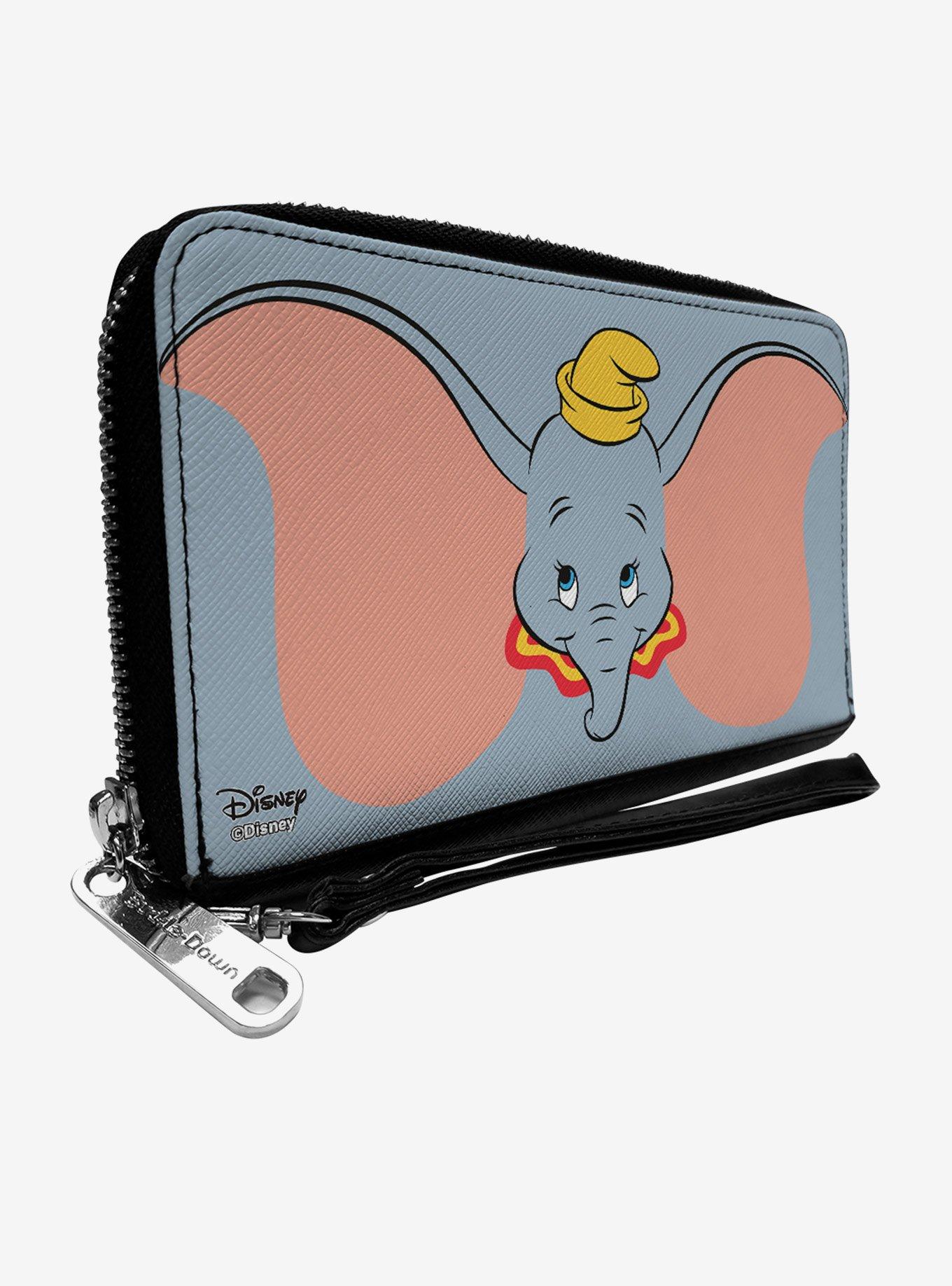 Disney Dumbo Bashful Face Zip Around Wallet