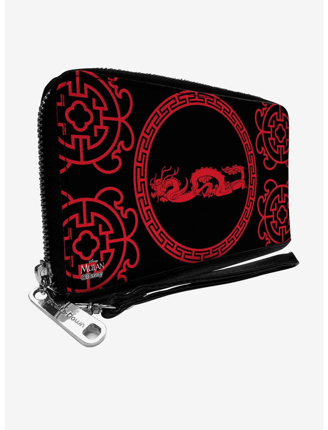 Disney Mulan Dragon Icon Zip Around Wallet, , hi-res