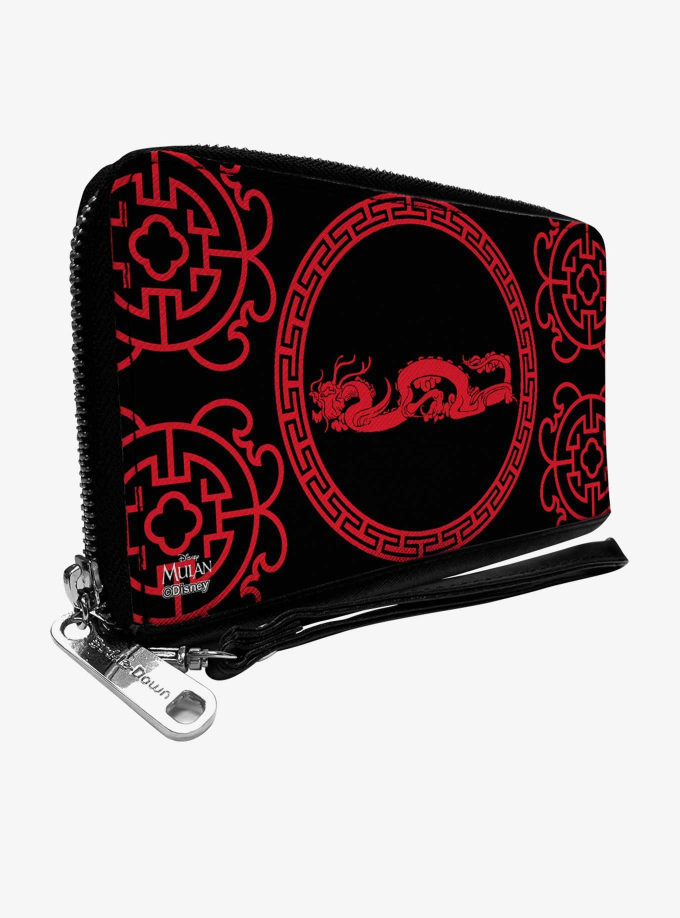 Disney Mulan Dragon Icon Zip Around Wallet, , hi-res