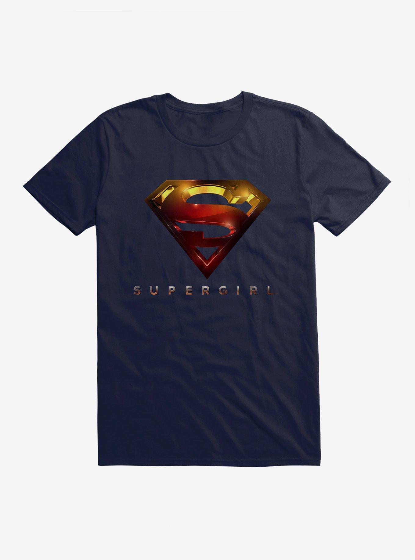 DC Comics Supergirl Logo T-Shirt, NAVY, hi-res