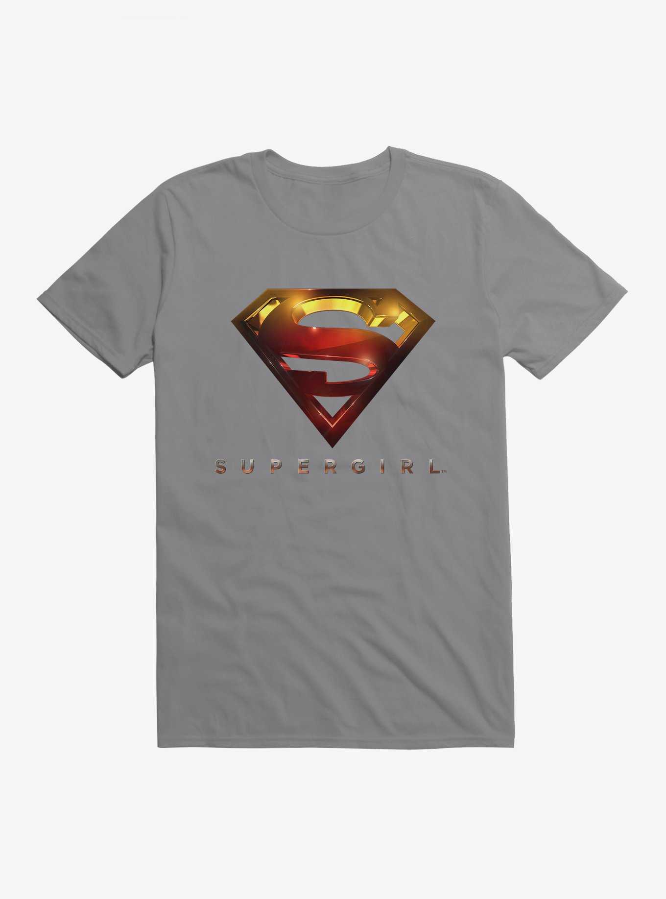 DC Comics Supergirl Logo T-Shirt, STORM GREY, hi-res