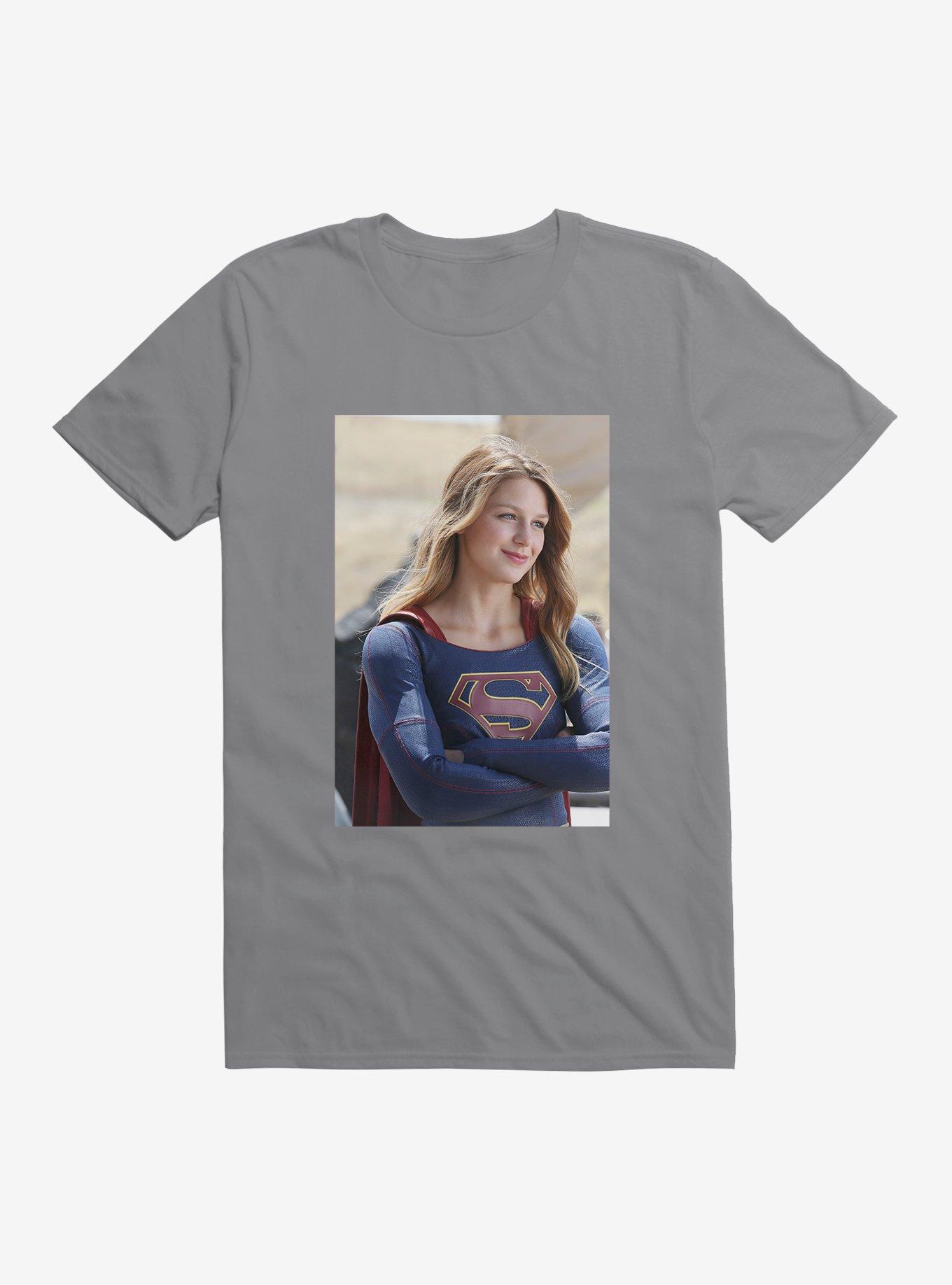 DC Comics Supergirl Smile T-Shirt, STORM GREY, hi-res