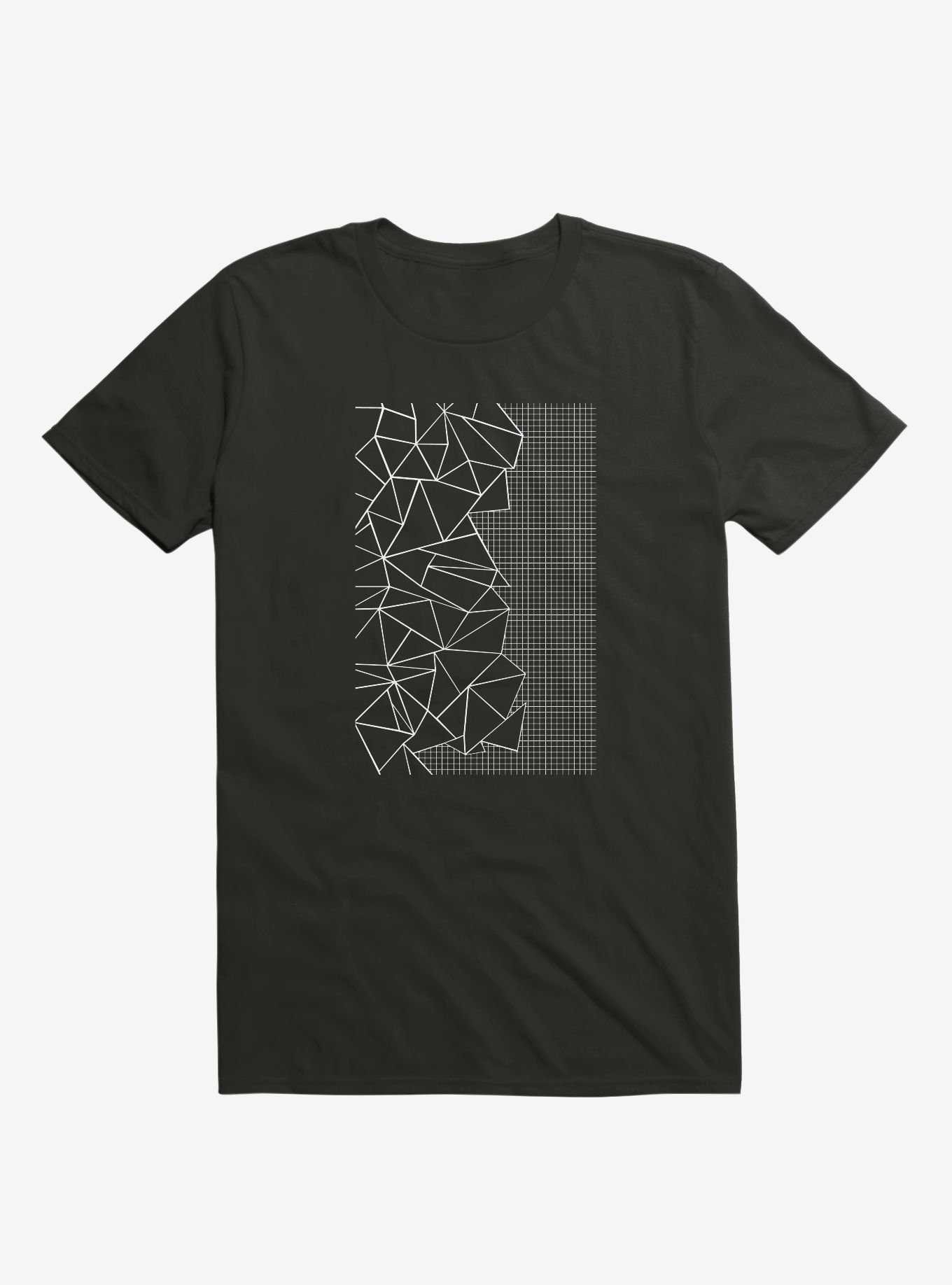 Ab Outline Grid On Side Black T-Shirt, , hi-res