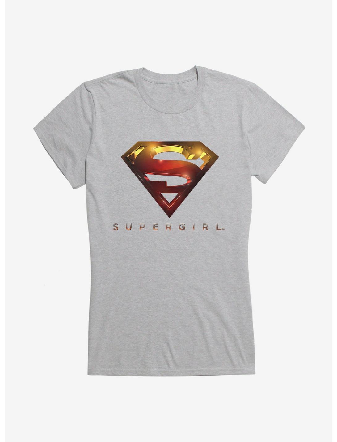 DC Comics Supergirl Logo Girls T-Shirt, HEATHER, hi-res
