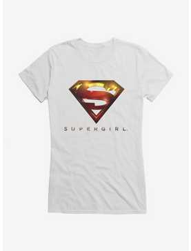 DC Comics Supergirl Logo Girls T-Shirt, WHITE, hi-res