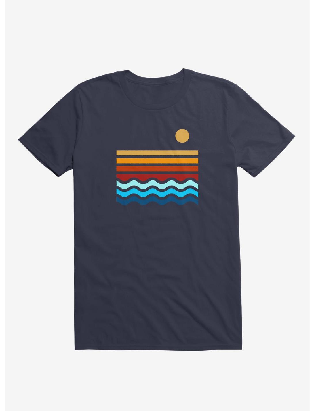 Beach Stack T-Shirt, NAVY, hi-res