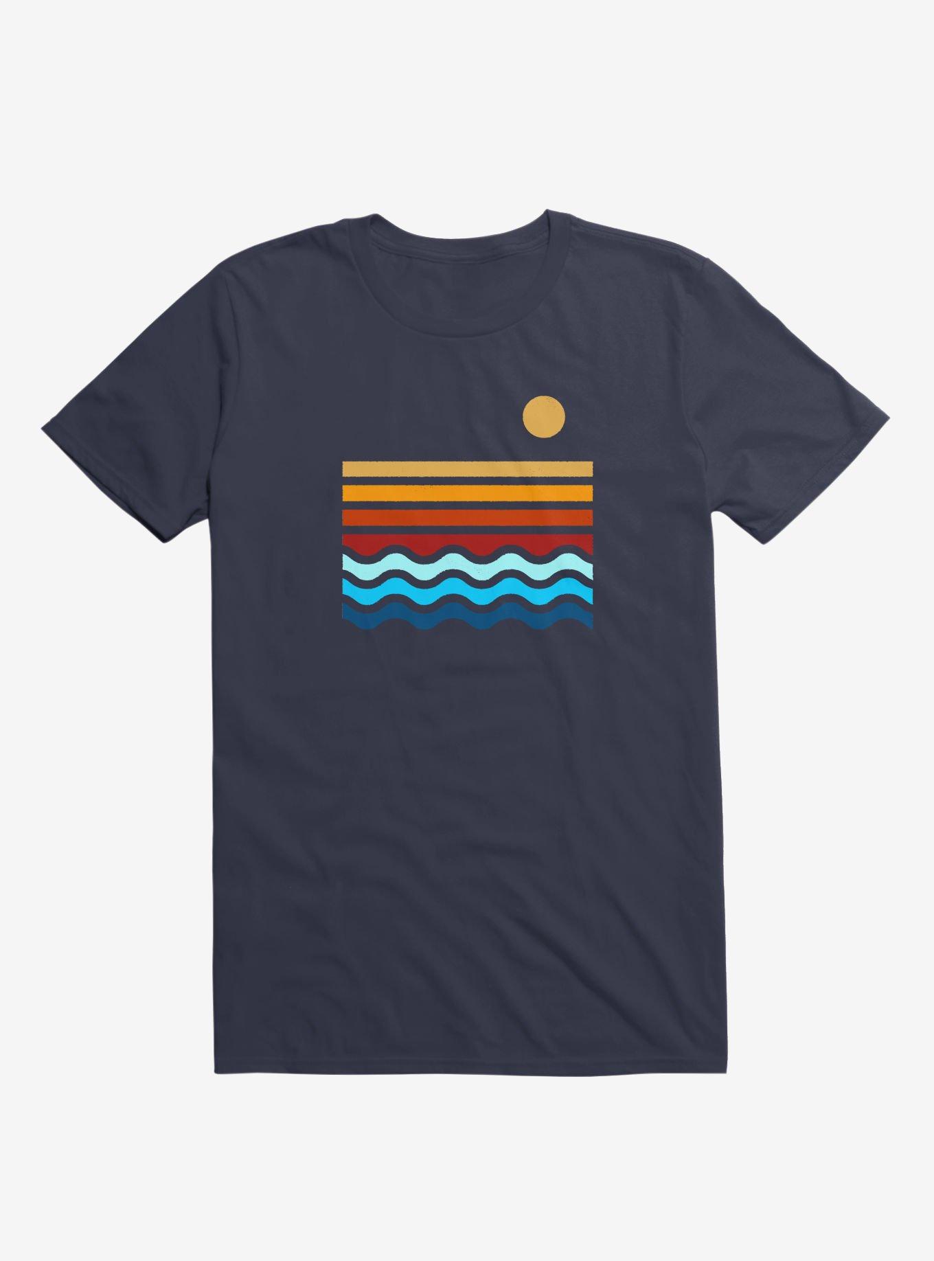 Beach Stack T-Shirt, NAVY, hi-res