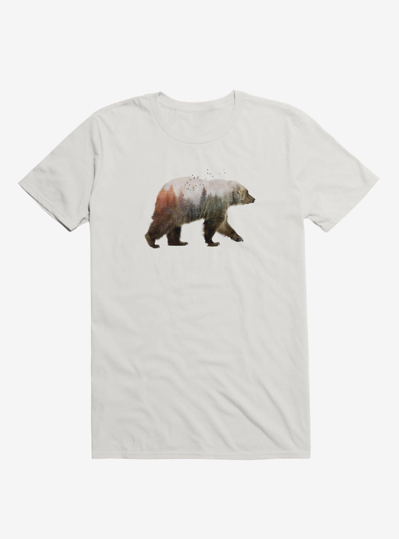 Bear T-Shirt, WHITE, hi-res