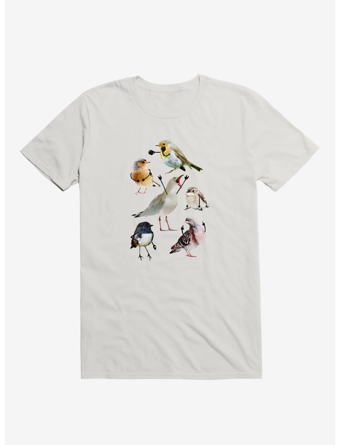 Birds With Arms T-Shirt, WHITE, hi-res