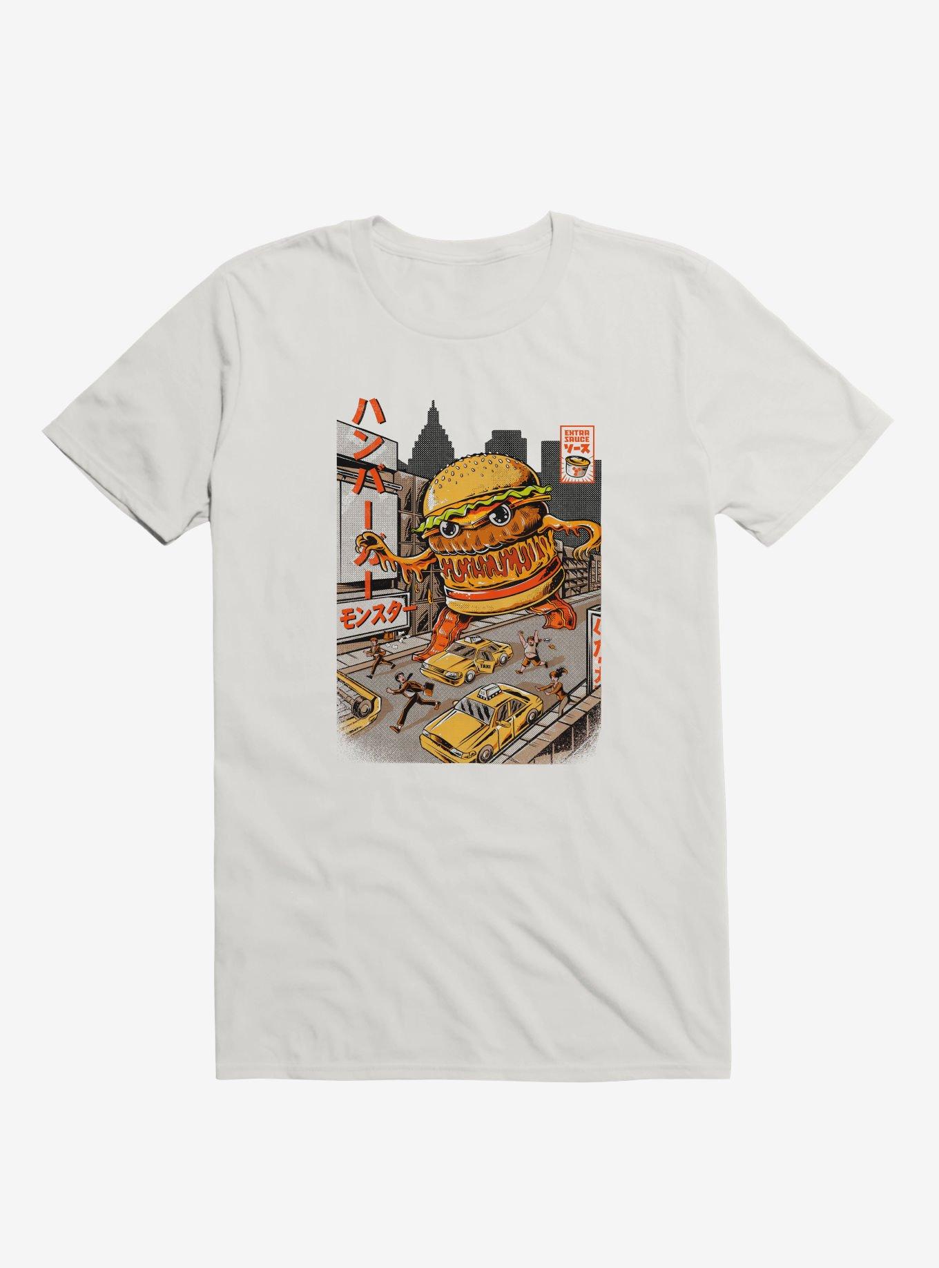 Burgerzilla T-Shirt, WHITE, hi-res