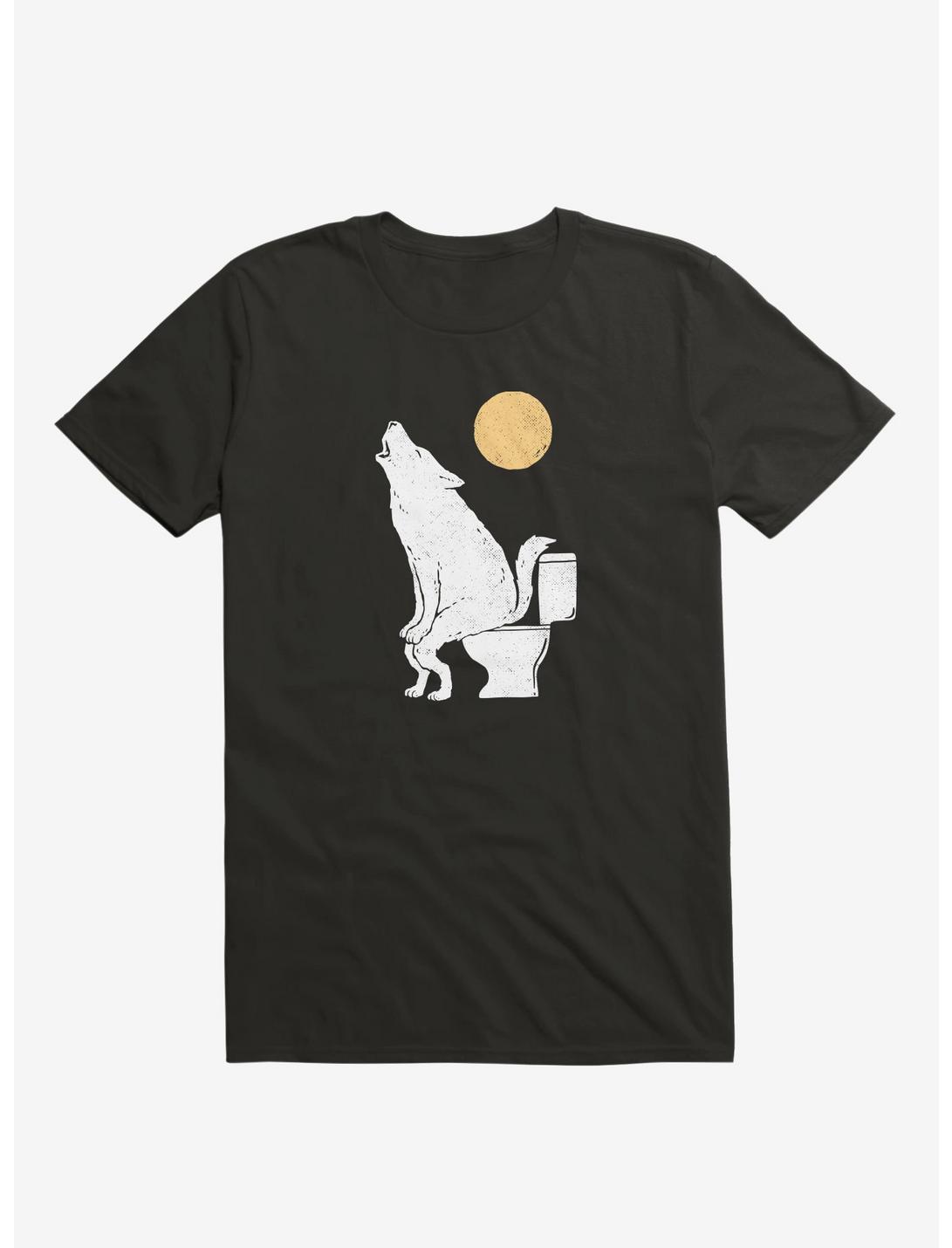 Howling At Night T-Shirt, BLACK, hi-res