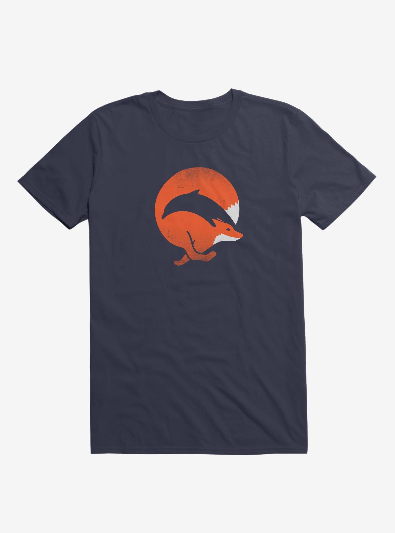 Dolphox T-Shirt, NAVY, hi-res