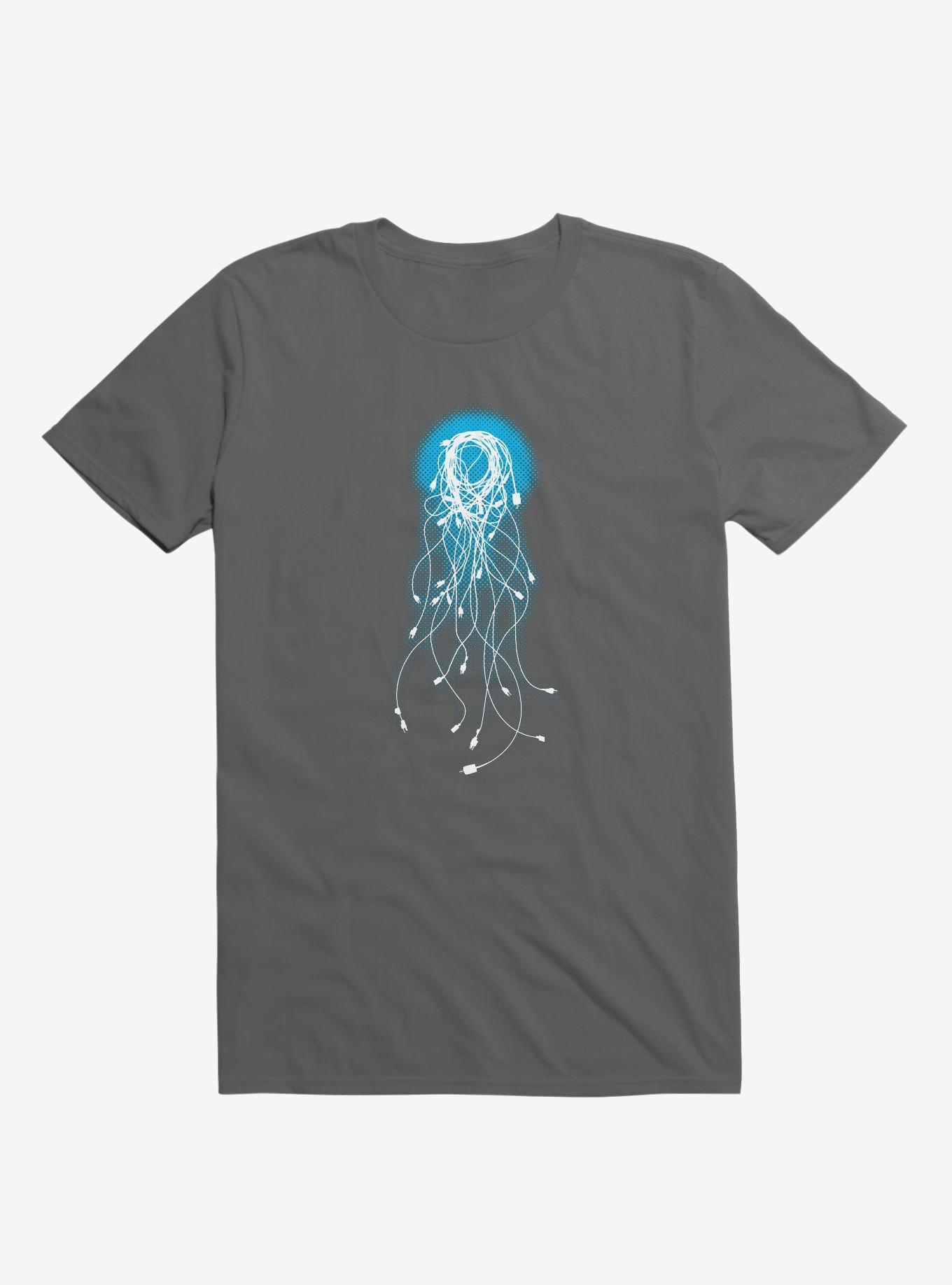 Electric Jellyfish TShirt GREY Hot Topic