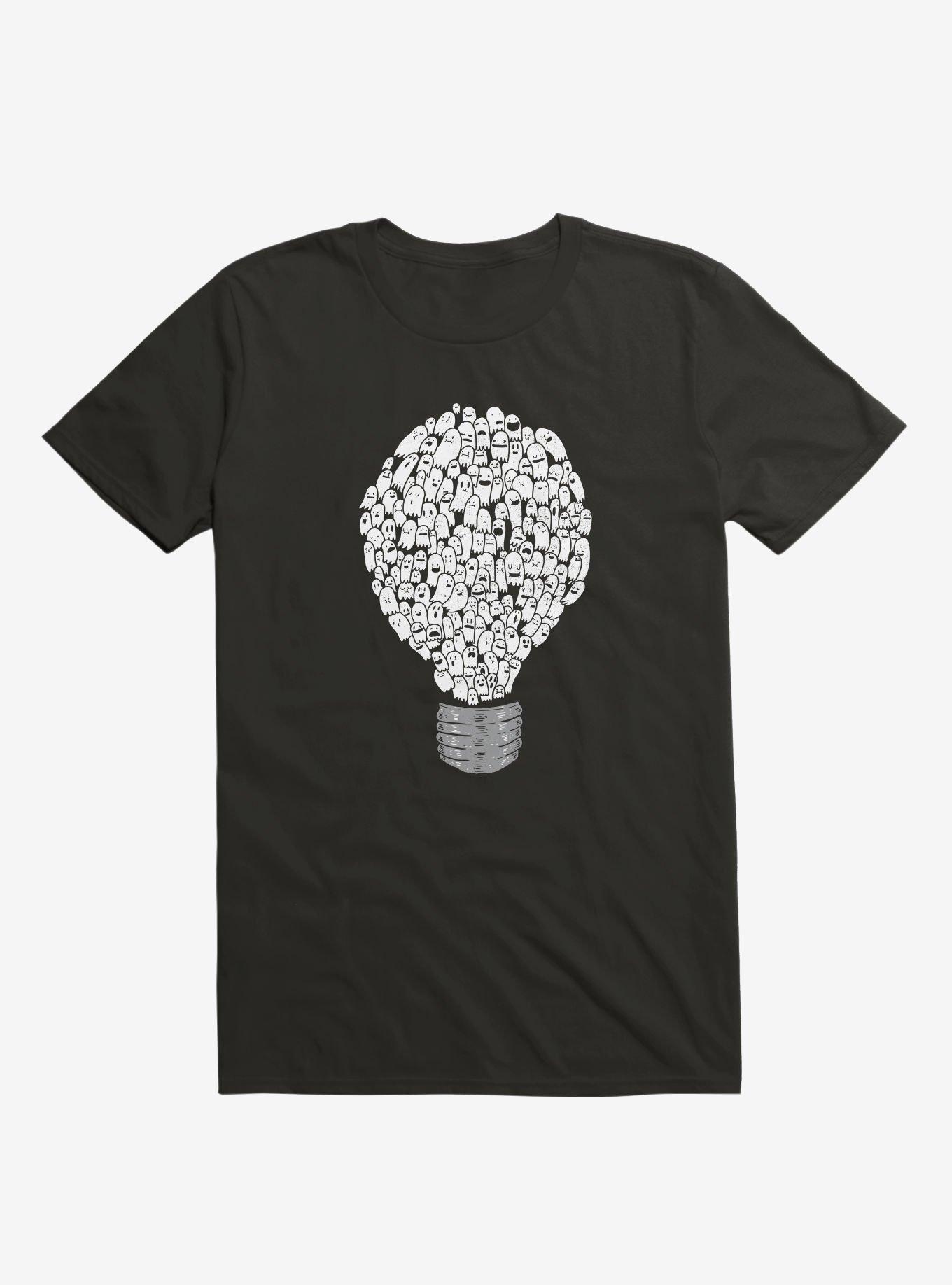 Ghost Bulb T-Shirt, BLACK, hi-res