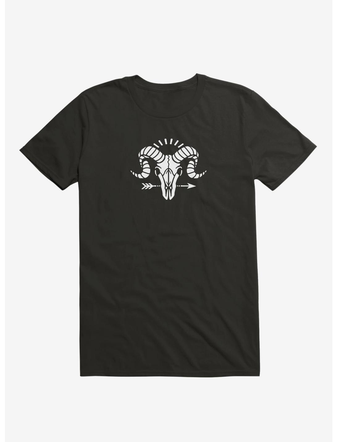 Goat Skull T-Shirt, BLACK, hi-res