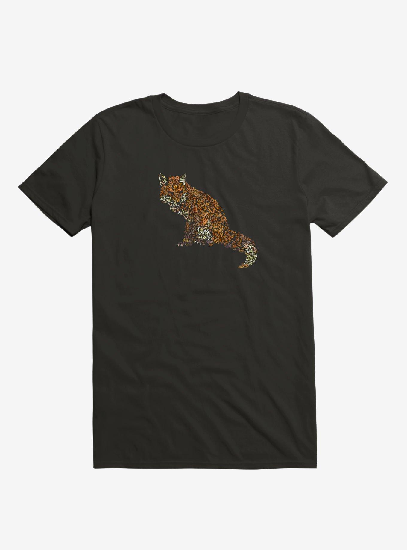 The Fox Leaves At Midnight T-Shirt, BLACK, hi-res