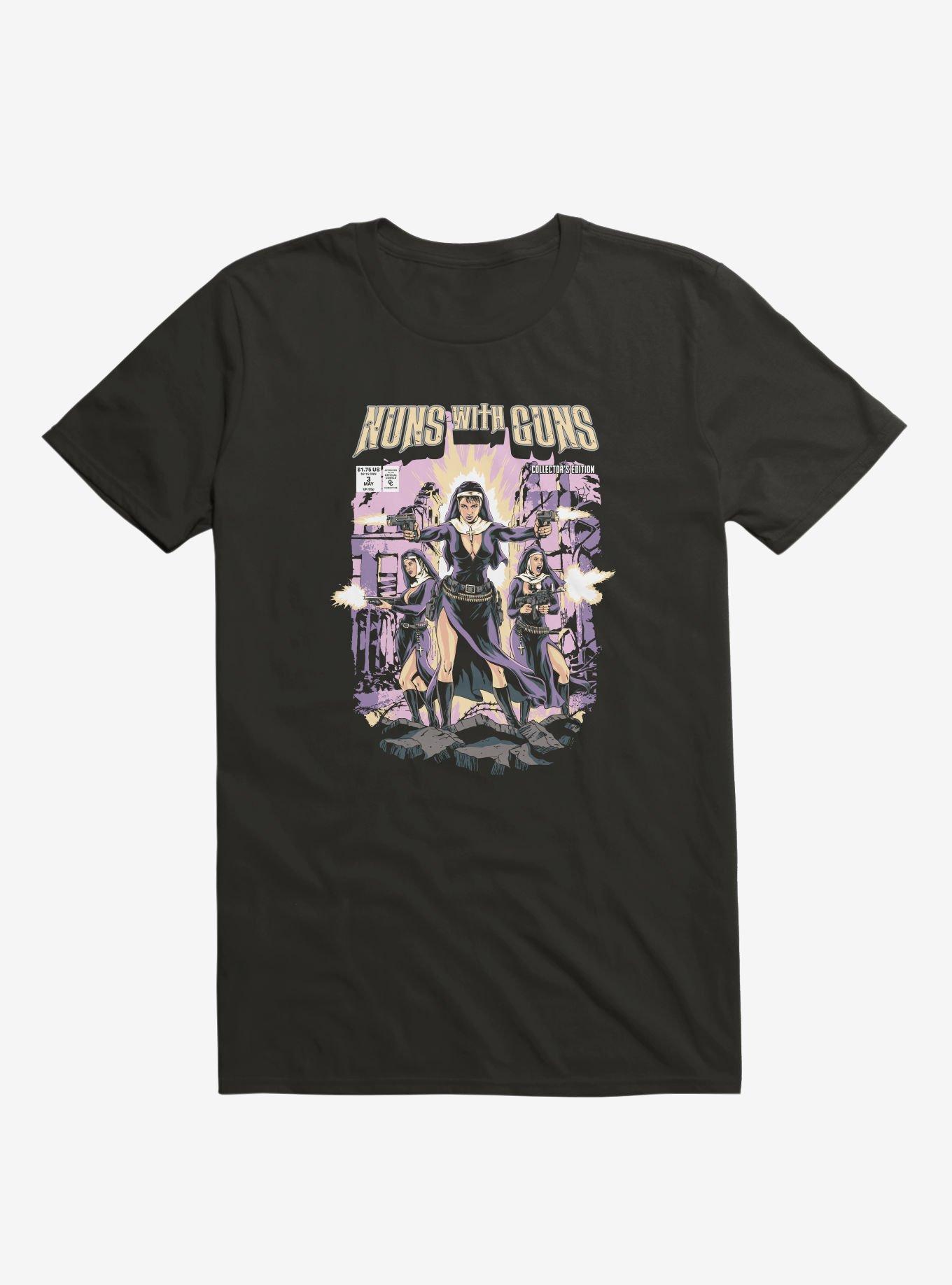 Nuns With Guns T-Shirt, BLACK, hi-res