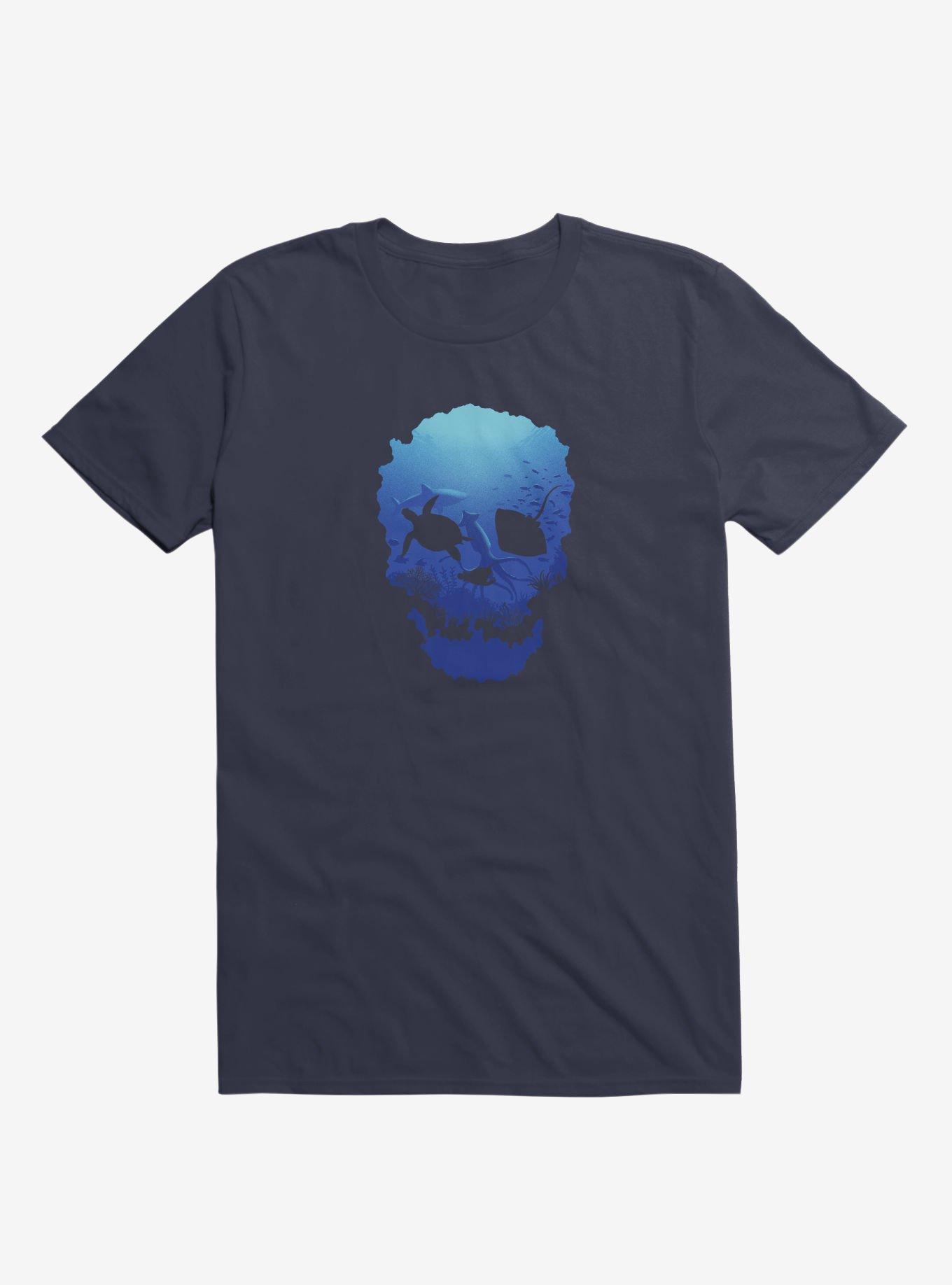 Mystic Ocean T-Shirt, NAVY, hi-res