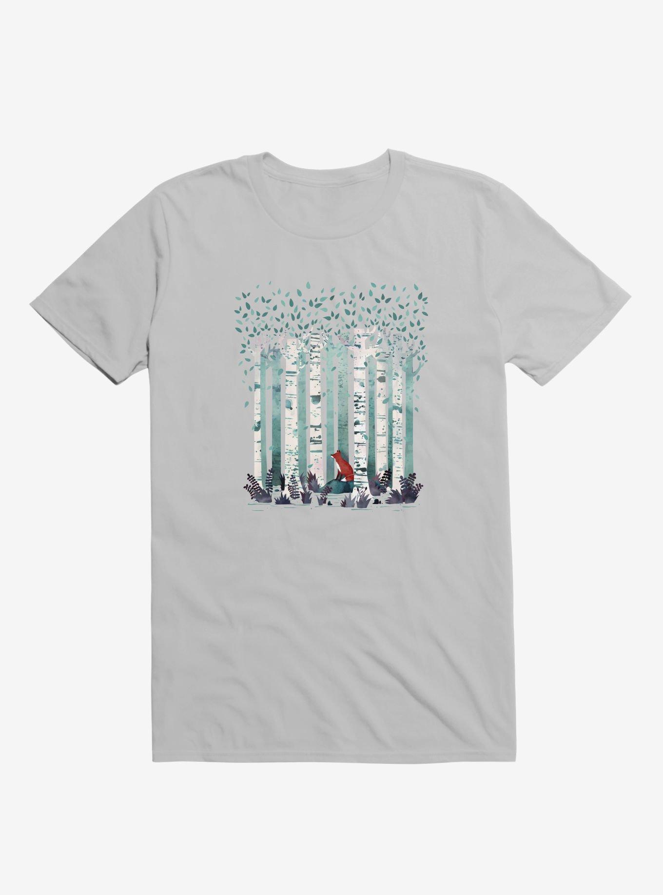 The Birches T-Shirt, SILVER, hi-res