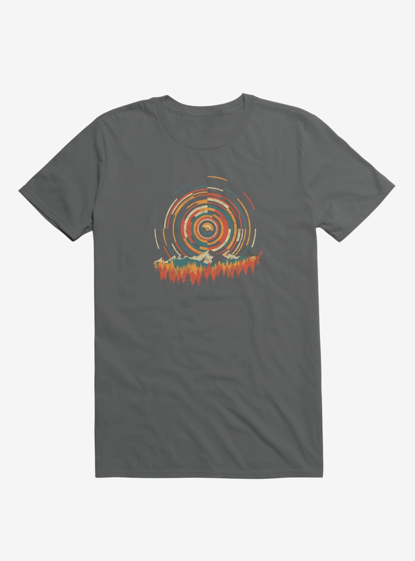 The Geometry Of Sunrise T-Shirt, ASPHALT, hi-res
