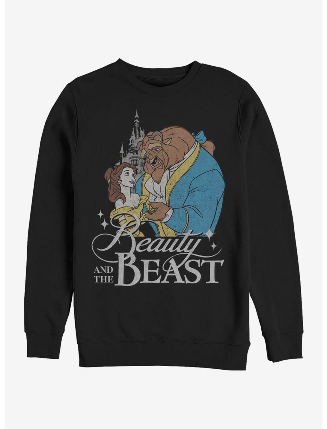 Disney Beauty And The Beast Bb Classic Crew Sweatshirt, BLACK, hi-res