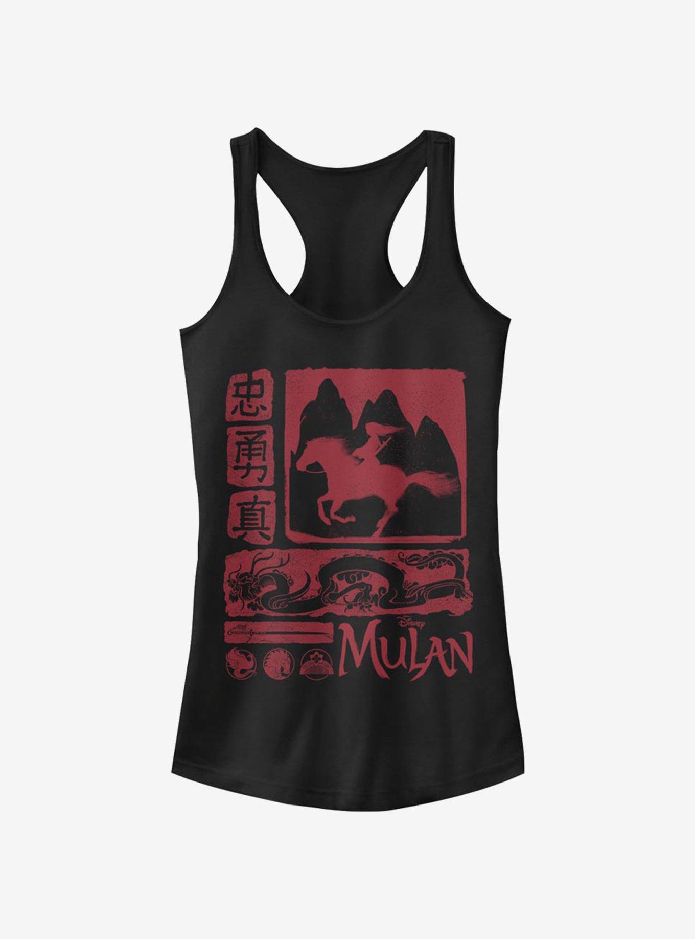 Disney Mulan Mulan Block Girls Tank, BLACK, hi-res