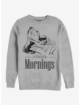 Disney Sleeping Beauty No Mornings Crew Sweatshirt, ATH HTR, hi-res