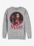 Disney Mulan Mulan Sphere Crew Sweatshirt, ATH HTR, hi-res