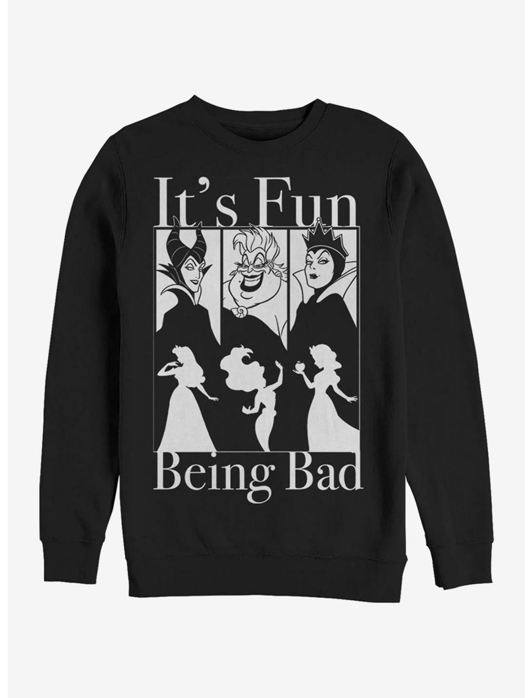 Disney Villains Bad Fun Crew Sweatshirt, BLACK, hi-res